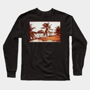 Moody Film Shot of Morro de São Paulo on Stormy Day (Brazil) Long Sleeve T-Shirt